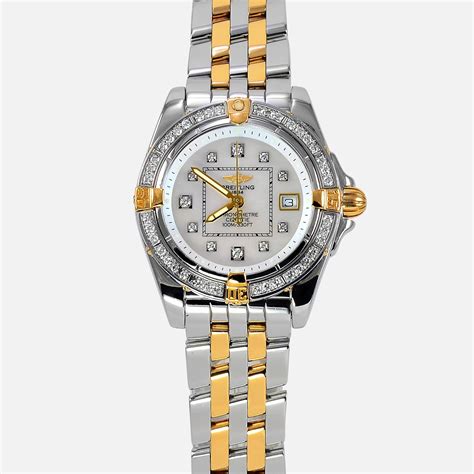 Breitling Cockpit Lady 18K/SS Factory Diamonds B71356 